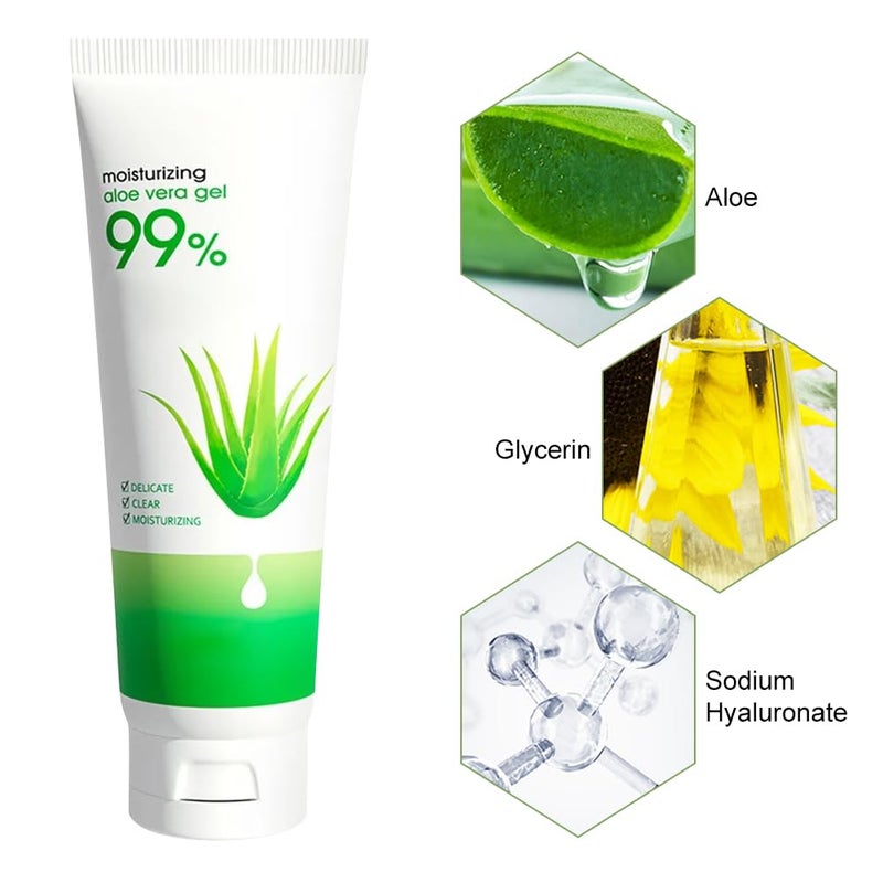 Mroobest Aloe Vera Gel, Aloe Gel 100 Percent Pure Plant, Deeply Hydrating ï¼† Repairing, Sunburn ï¼† Eczema Relief, Acne, Small Cuts, Suitable for Face, Body - Image 3